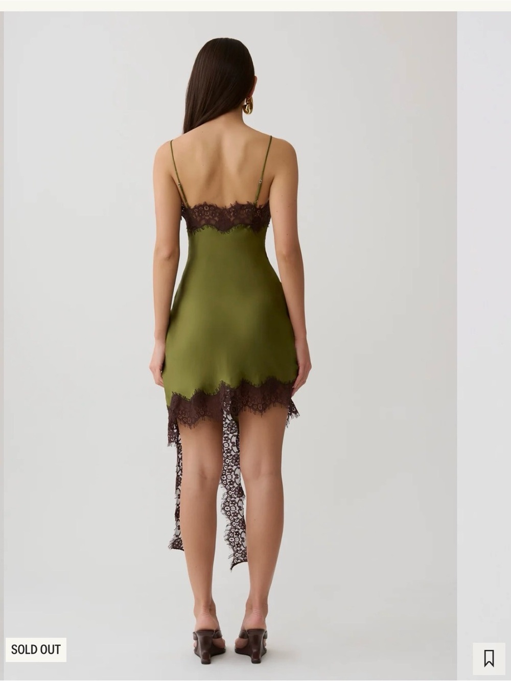 Meshki Amber Satin Lace Dress - Picture 2 of 3